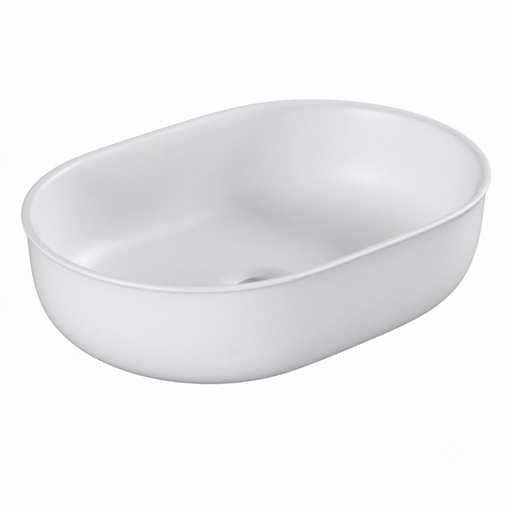 Bronte 500mm Oval Ceramic Above Counter Basin