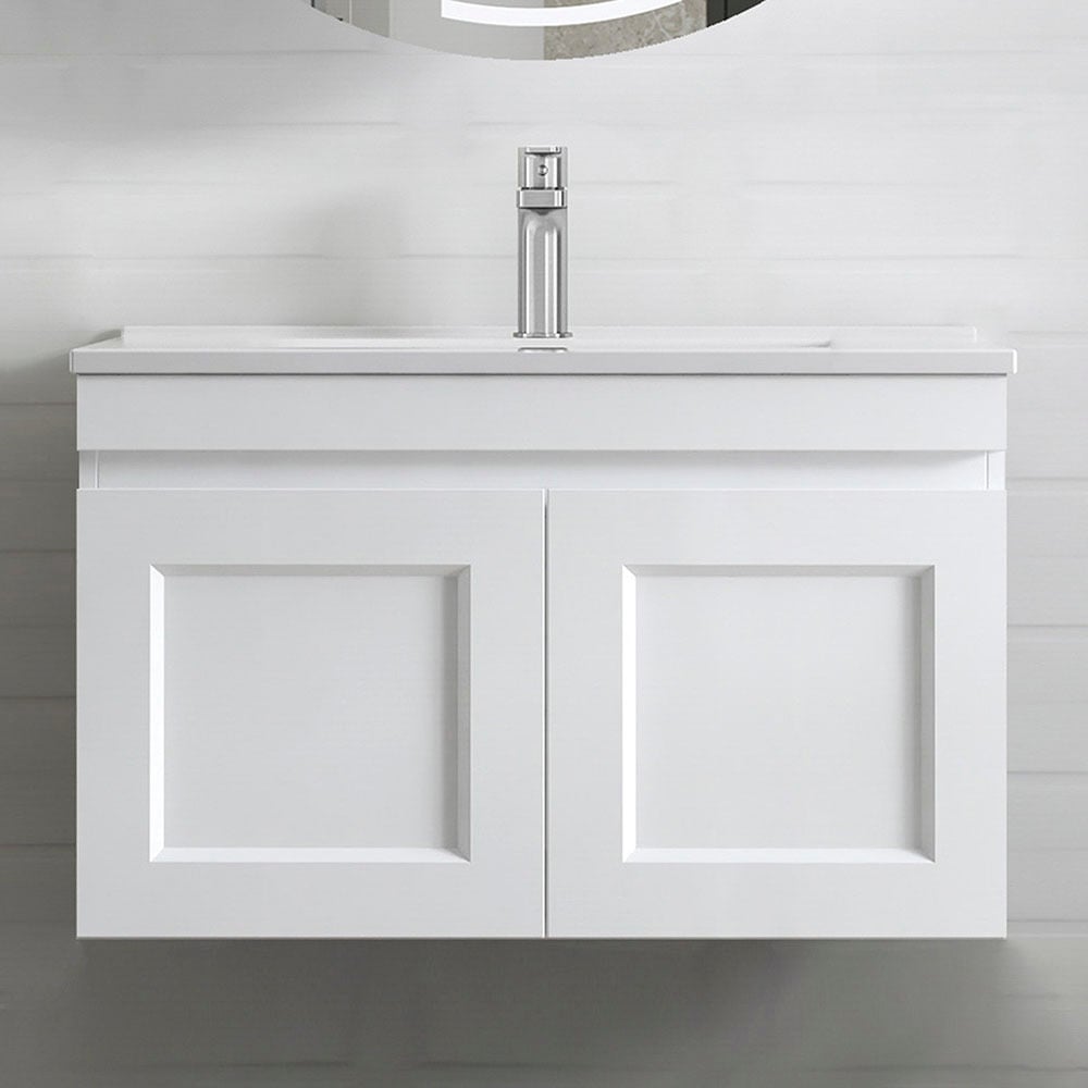 Hampton 1 Door 1 Drawer Ceramic Wall Hung Vanity