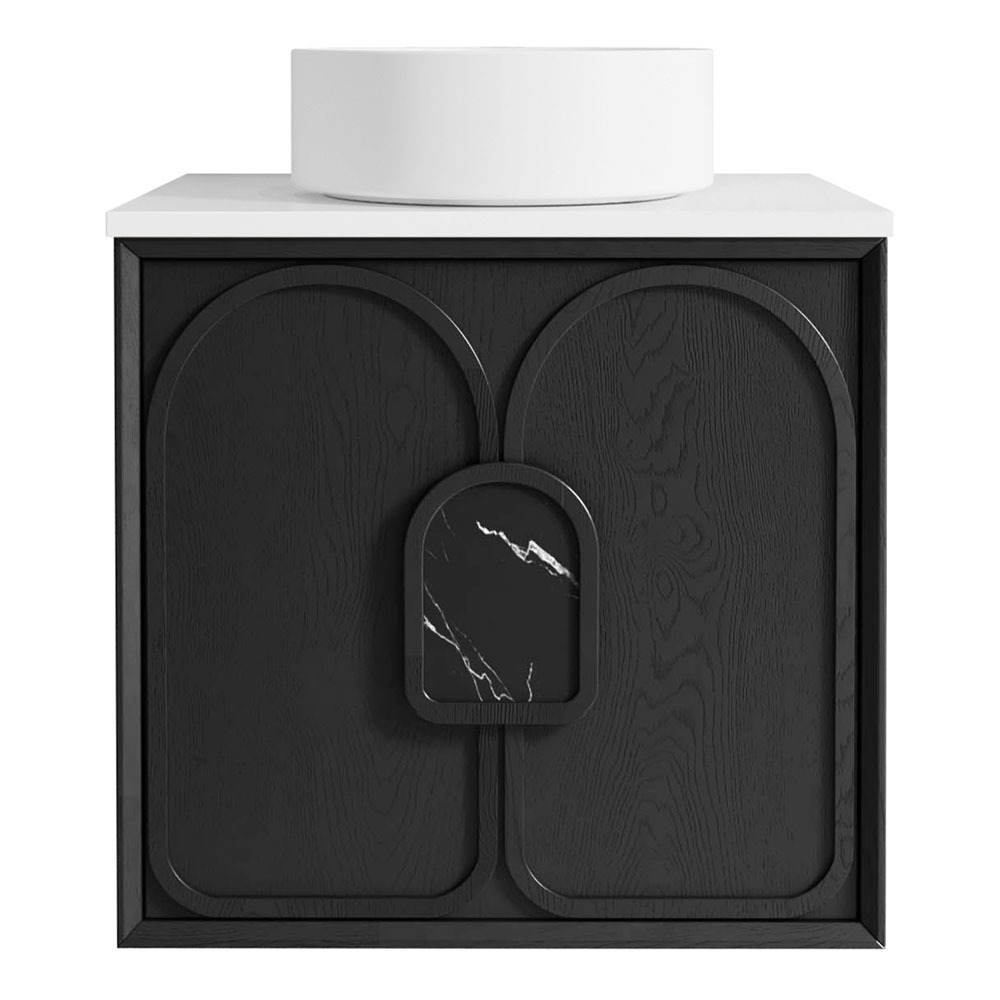 Laguna MKII 600mm Wall Hung Single Vanity with Solid Surface Countertop