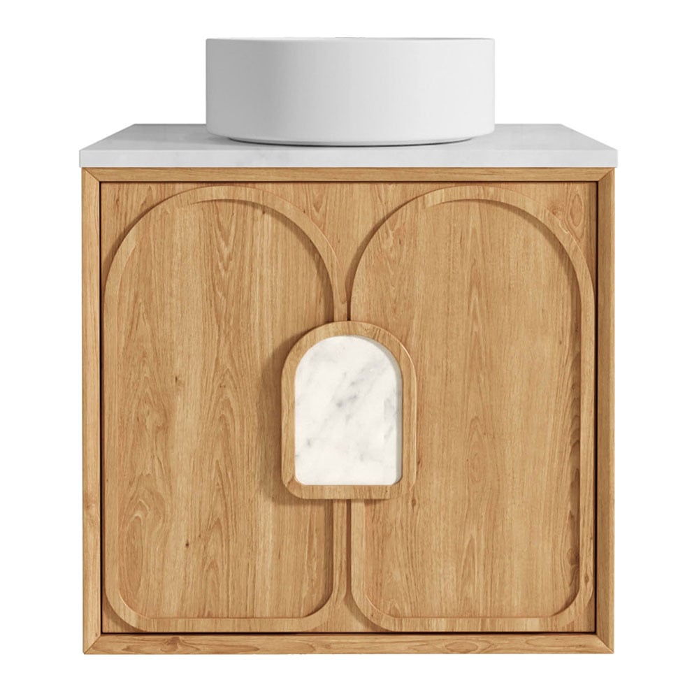 Laguna MKII 600mm Wall Hung Single Vanity with Solid Surface Countertop