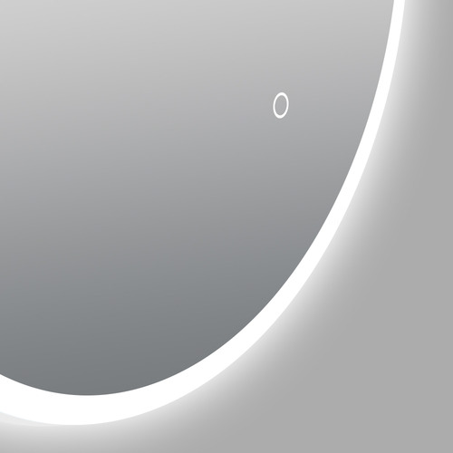Oval Acrylic Aluminium LED Mirror