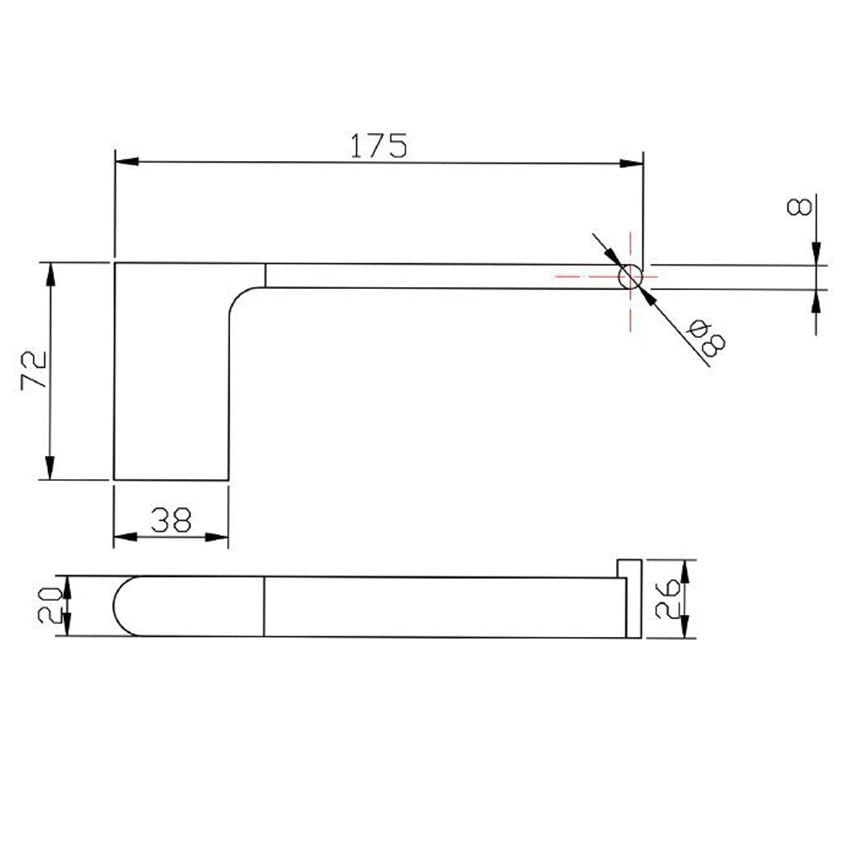 AU Zinc Alloy Toilet Paper Holder