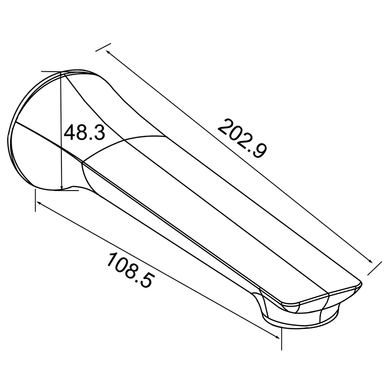 AU Bathtub & Basin Spout