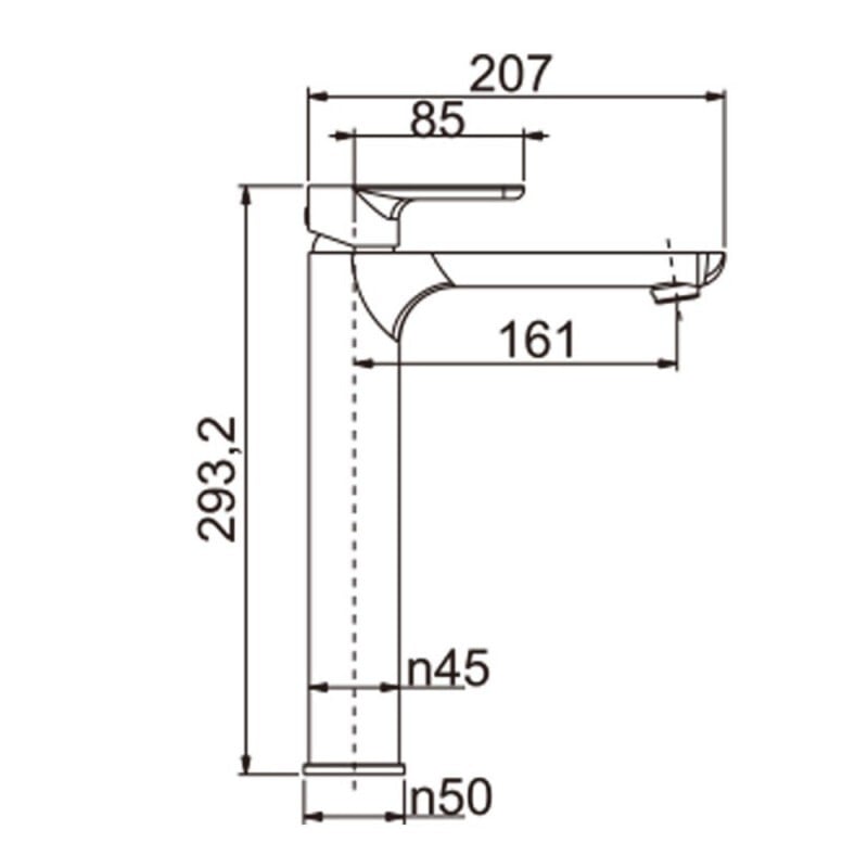 VOG Tall Basin Mixer