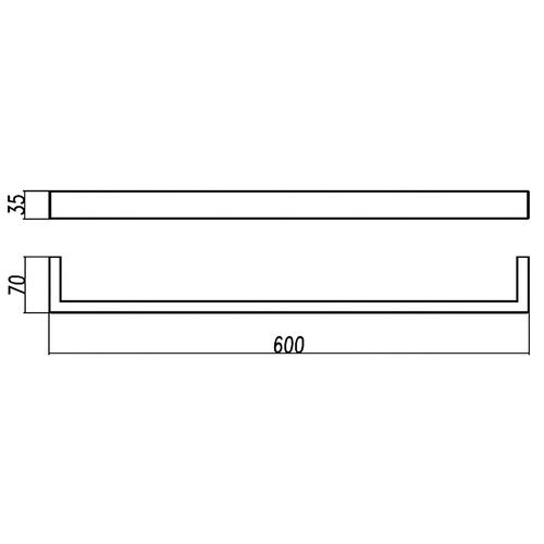 Cavallo Single Towel Rail
