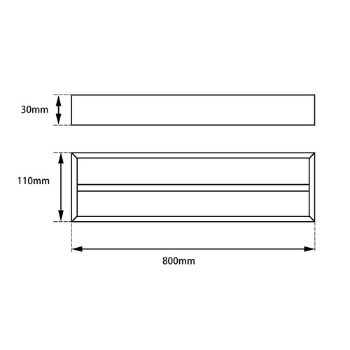 Double Cavallo Stainless Steel Towel Rail