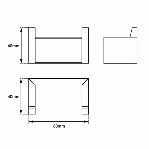 Chrome Cavallo Stainless Steel Robe Hook