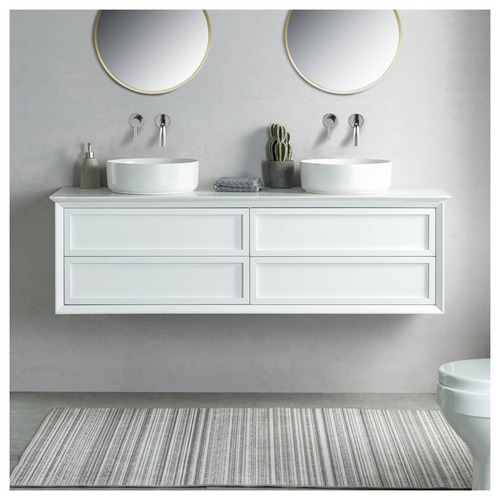 Penley 4 Drawer Wall Mounted Quartz Stone Vanity