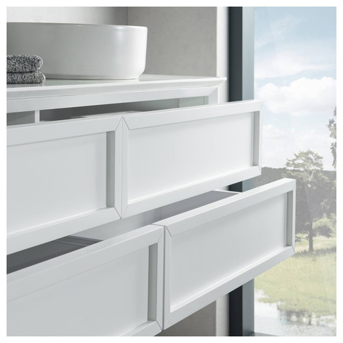 Penley 4 Drawer Wall Mounted Quartz Stone Vanity