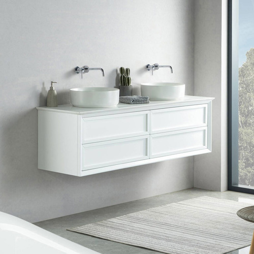 Penley 4 Drawer Wall Mounted Quartz Stone Vanity