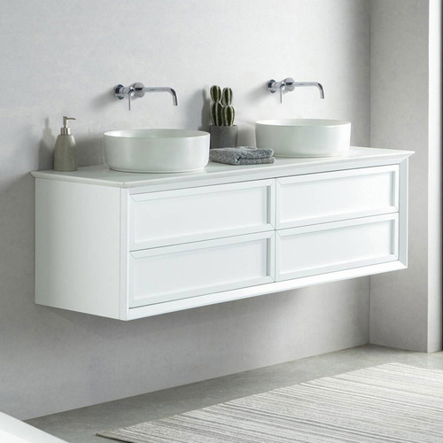 Penley 4 Drawer Wall Mounted Quartz Stone Vanity