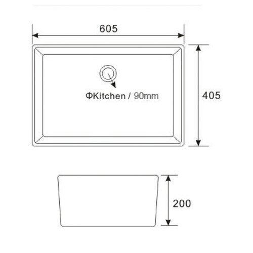 Cottage Fireclay Single Kitchen Sink