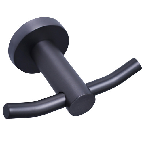 Round Double Brass Robe Hook