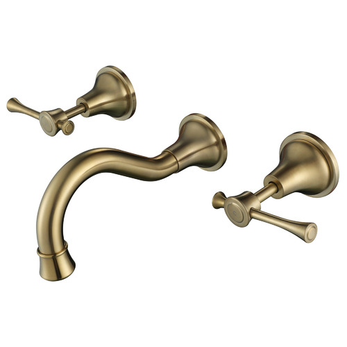 3 Piece Della Wall Spout & Mixer Tap Set