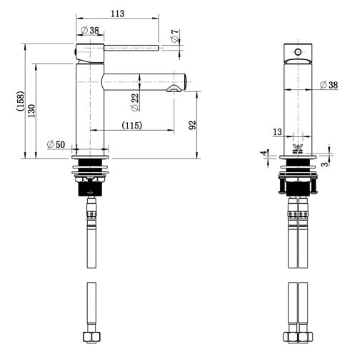 Lynch Brass Basin Mixer