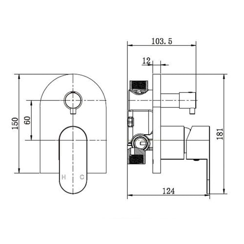 Henri-Mini-Brass-Shower-Mixer-Diverter