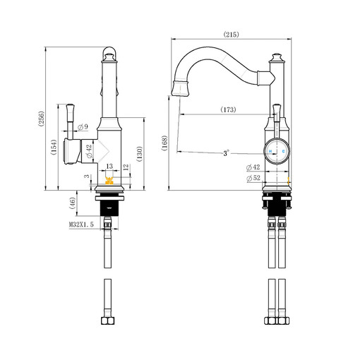 Maxim High Rise Sink Mixer
