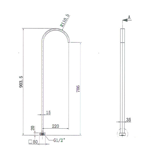Nixon Freestanding Bath Spout