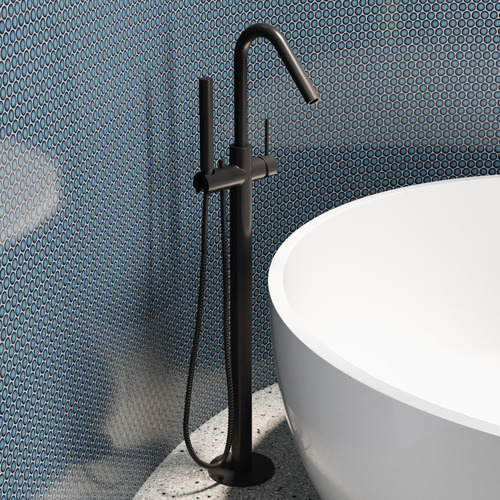 Avalon-Floor-Mounted-Bath-mixer-with-Hand-Held-Shower