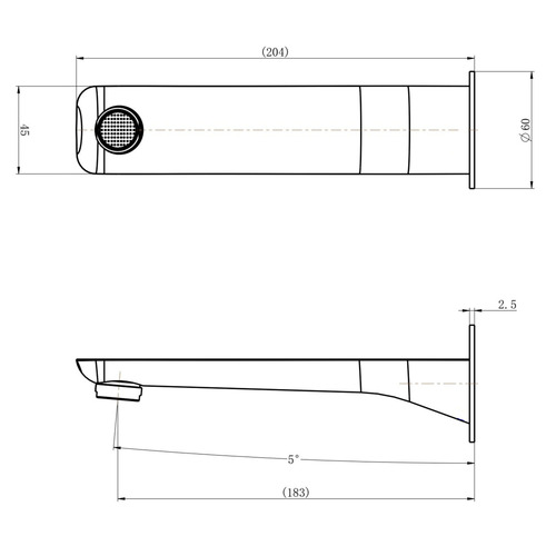 Vattern Bath/Basin Spout