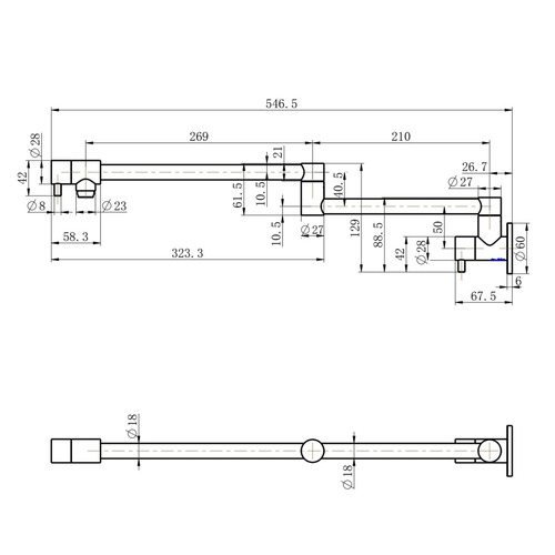 Dellen Kitchen Pot Filler