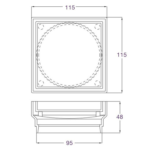 Lyle-115mm-Brass-Tile-Insert-Floor-Waste-95mm-Outlet
