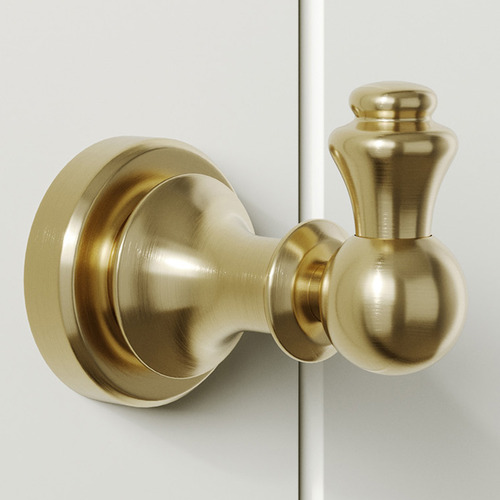 Clementine Round Brass Robe Hook