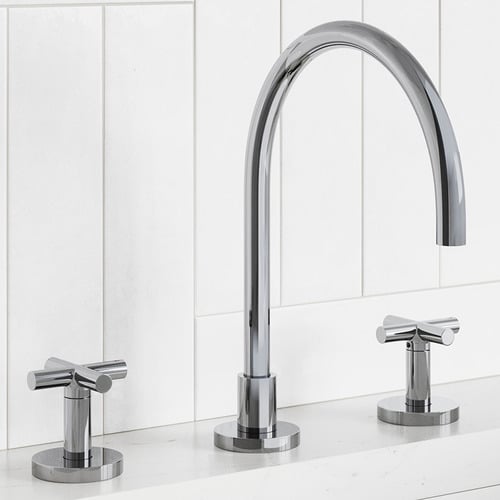 3 Piece Aries Spout & Kitchen Mixer Set
