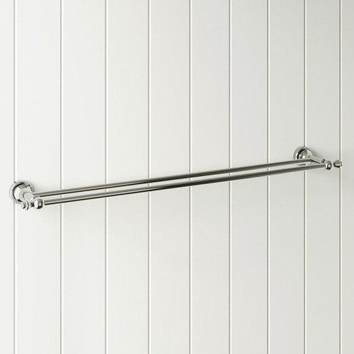 Clementine 750mm Double Bar Brass Towel Rail