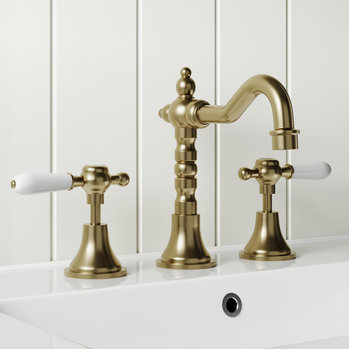 Clementine Round Basin Spout & Mixer Set