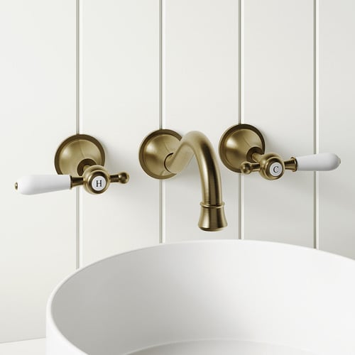 Clementine Bath/Basin Wall Tap Set
