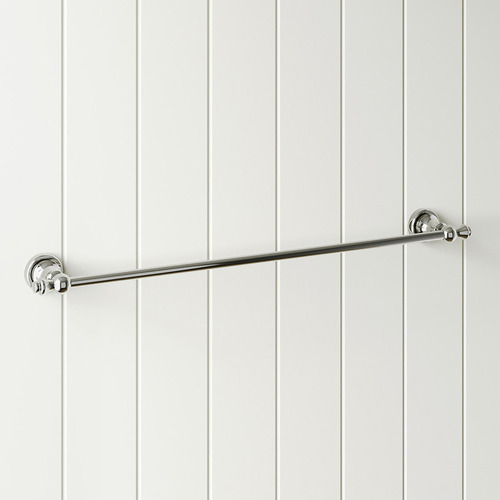 Clementine 600mm Brass Single Towel Rail
