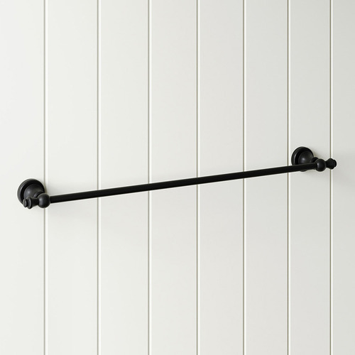 Clementine 600mm Brass Single Towel Rail