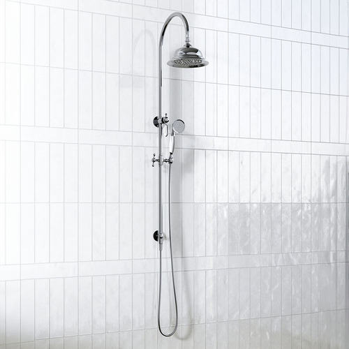 Clementine Brass Twin Shower