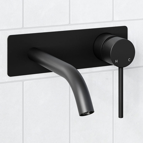 Avalon 180mm Curved Combination Wall Mixer with Spout