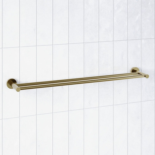 Rumi Brass Double Towel Rail