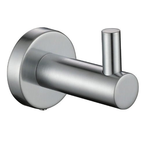 Round Single Brass Robe Hook