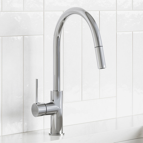 Avalon Mini Pull-Out Gooseneck Kitchen Mixer