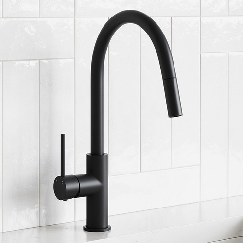 Avalon Mini Pull-Out Gooseneck Kitchen Mixer