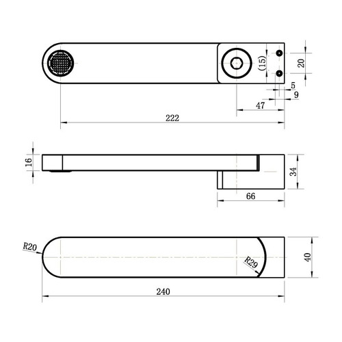 Vattern Swivel Bath Spout