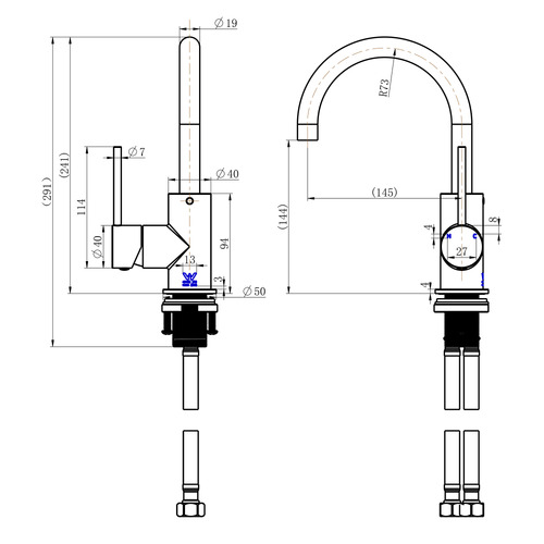 Avalon Mini Basin Mixer