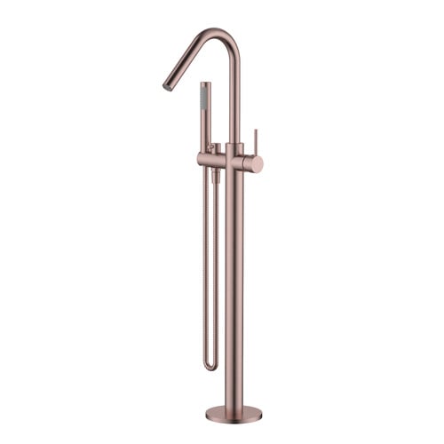 Avalon Floor Mounted Bath mixer with Hand-Held Shower