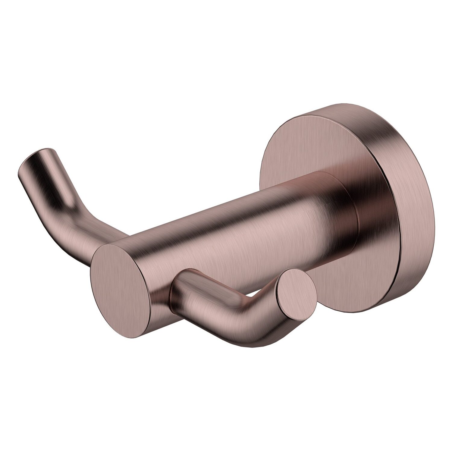 Rumi Round Brass Double Robe Hook