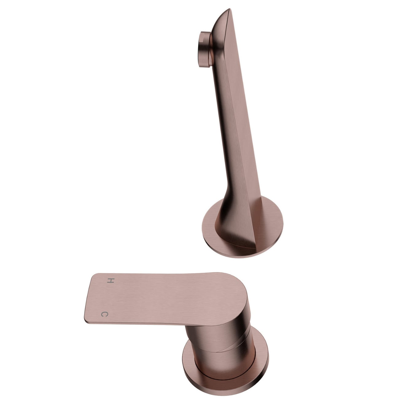 Vattern 180mm Bath/Basin Wall Mixer Set