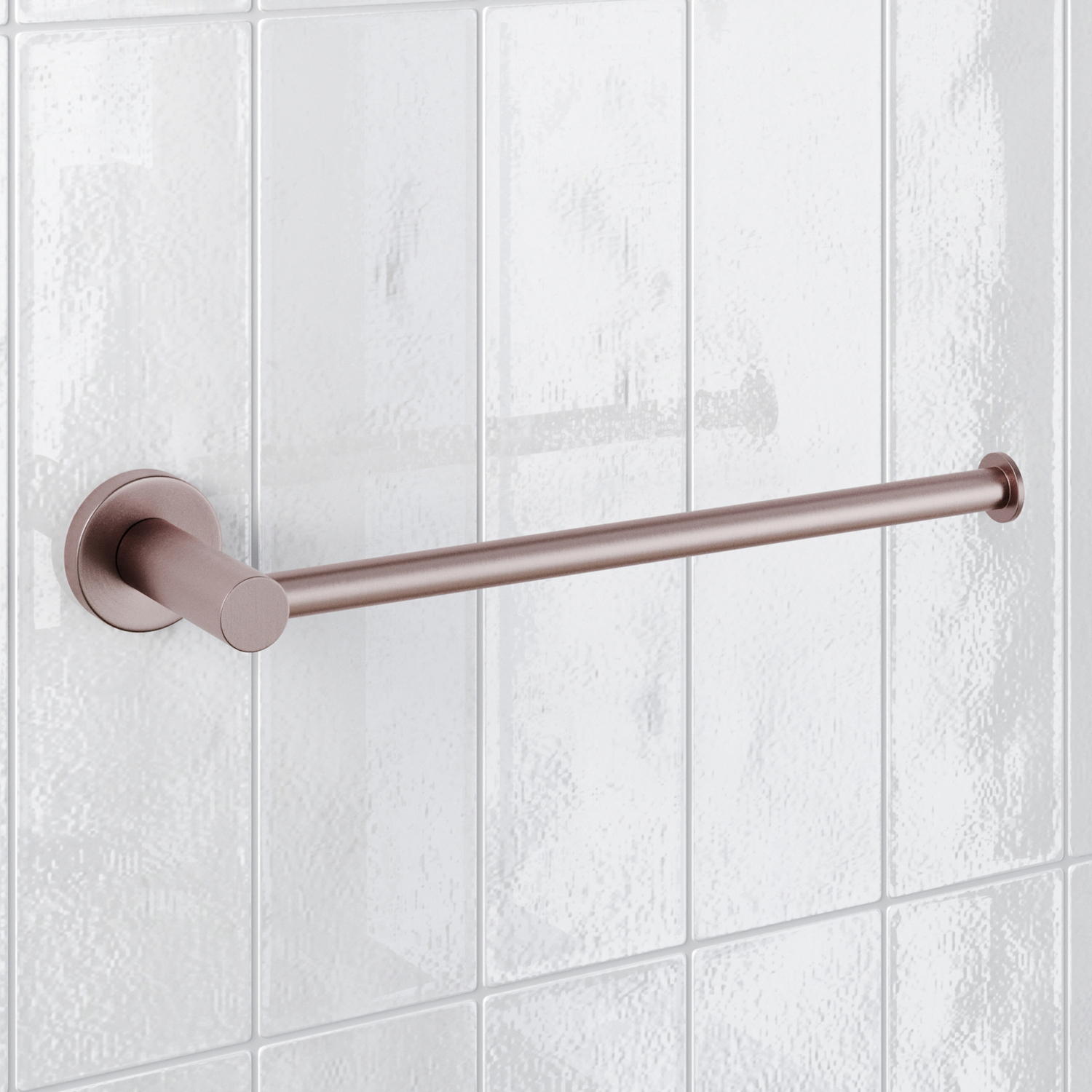 Rumi 250mm L-Shaped Brass Hand Towel Rail