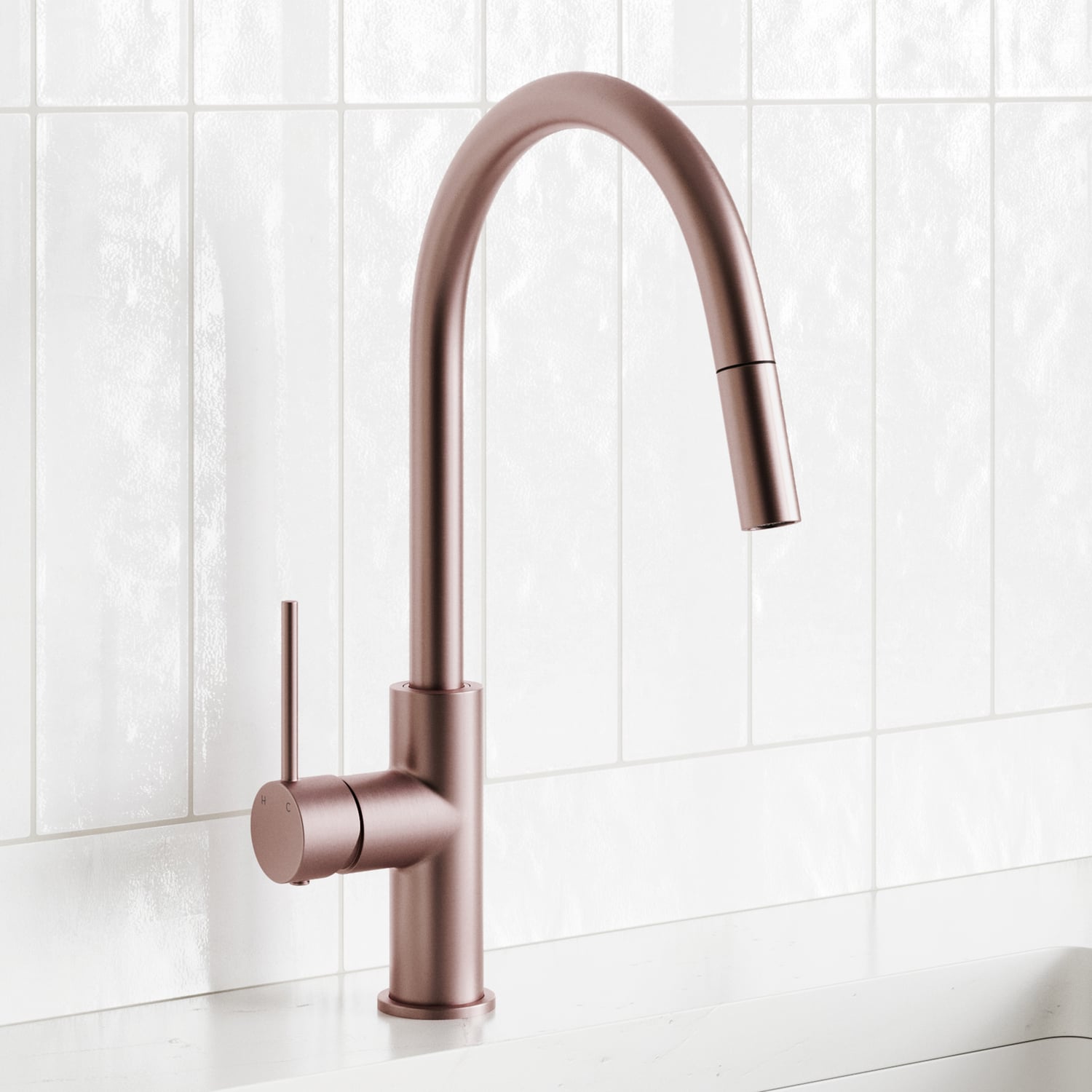 Avalon Mini Pull-Out Gooseneck Kitchen Mixer