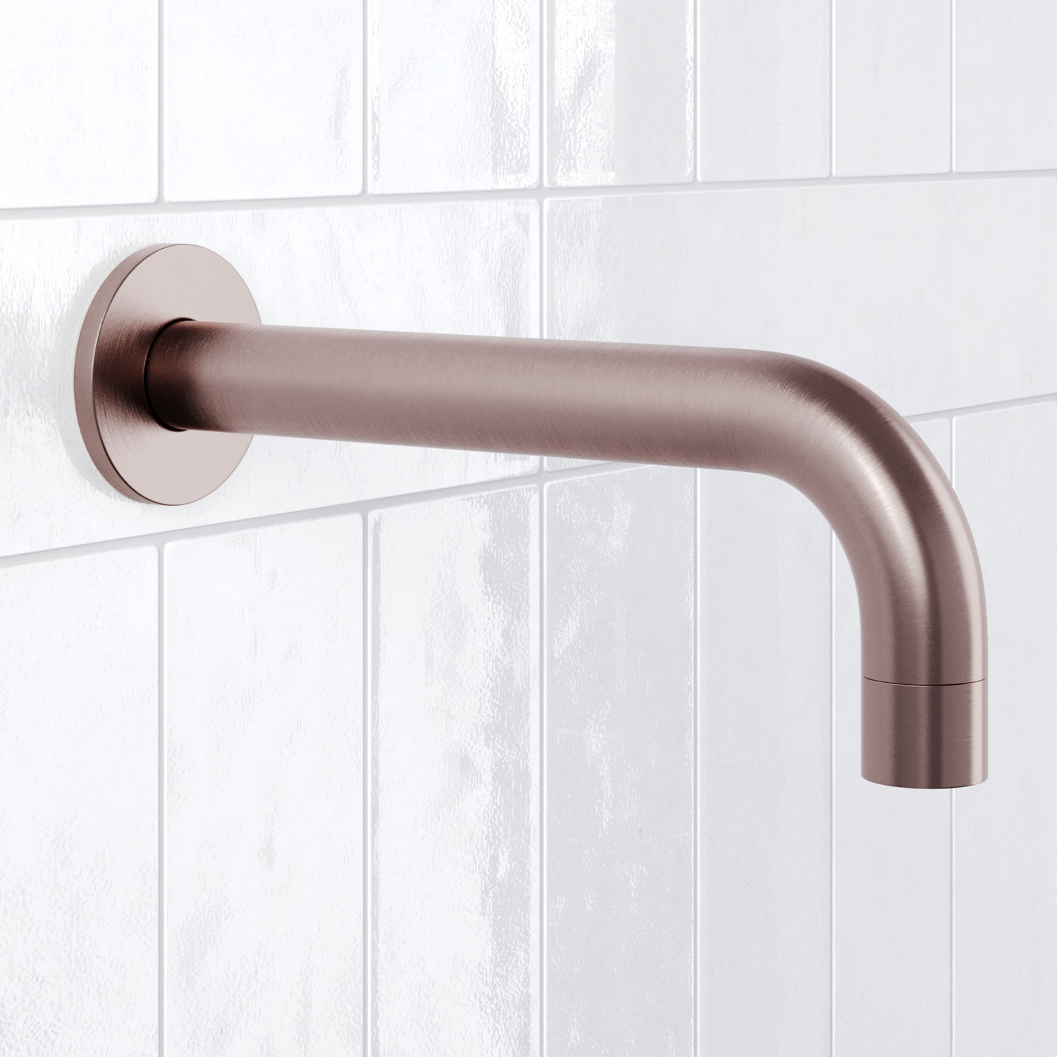 Avalon 200mm Curved Brass Bath/Basin Spout