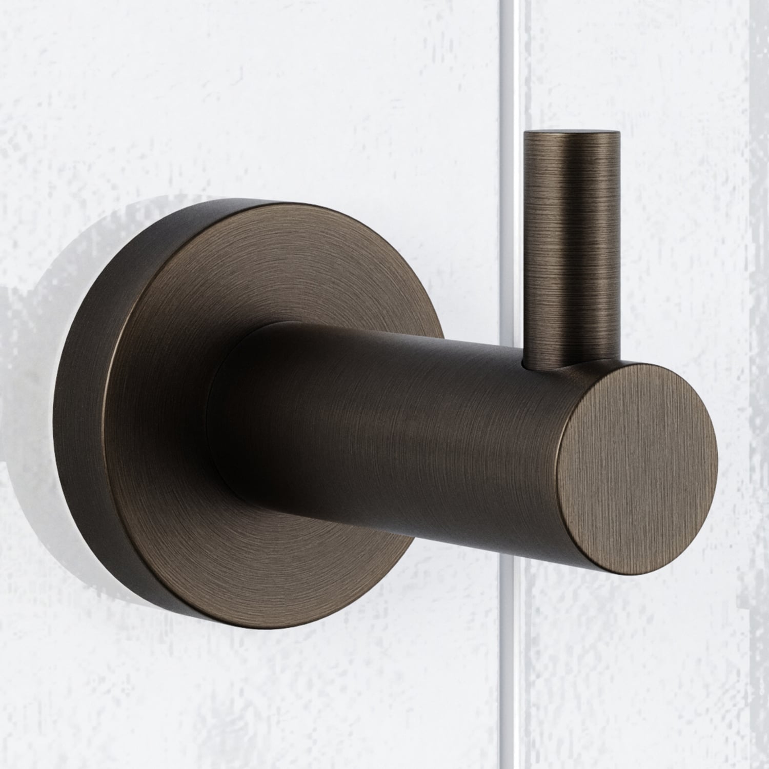 Rumi Round Single Brass Robe Hook