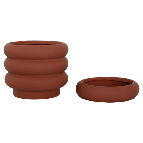 Bodhi Ceramic Planter Pot with Saucer