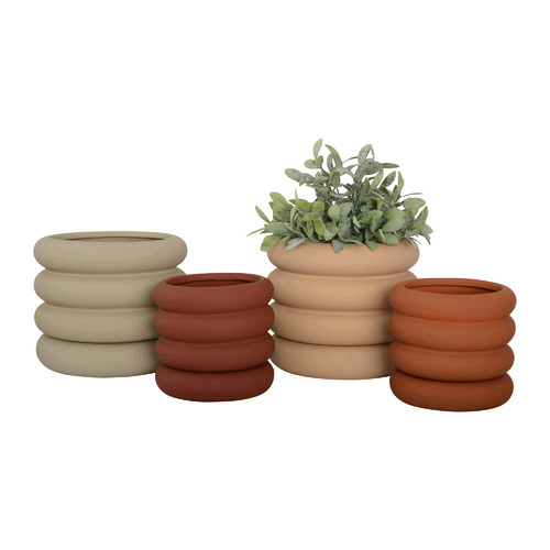 Bodhi Ceramic Planter Pot with Saucer